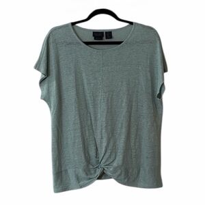 ⭐️ Rachel Rachel Roy ($60) 100% Linen Sage Green Tee - PTP 24